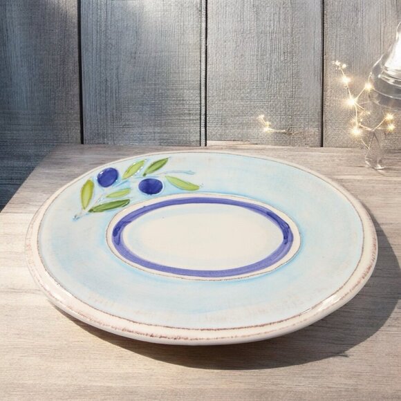 Crate & Barrel Gianna Lucia Olive Oval Dish Plate Tray Set 3 W Original Sticker - Picture 2 of 13